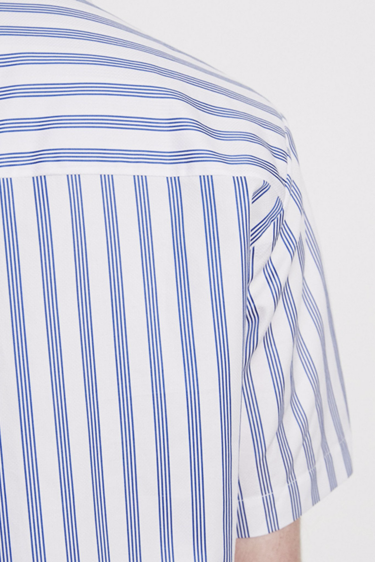 Cornwall Short Sleeve Shirt in Stripe Blue